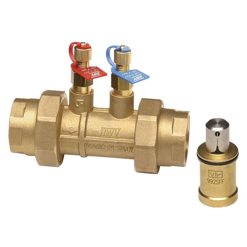 Red-White 9907T-MF Straight DZR Brass Automatic Balancing Valve