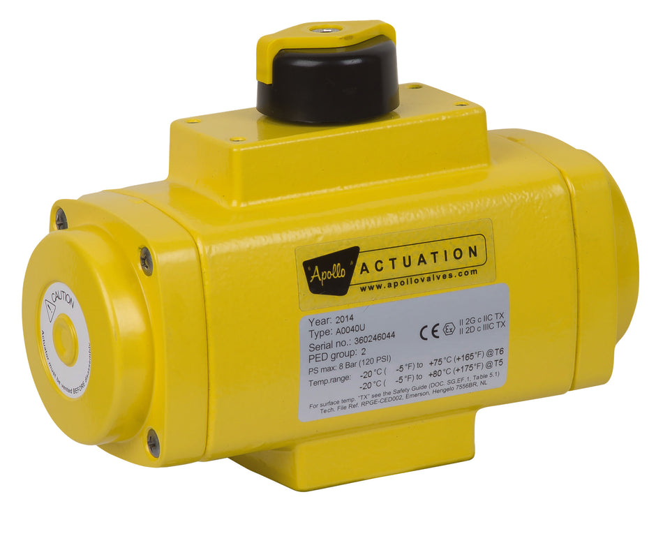Apollo AS Series Spring-Return Pneumatic Quarter-Turn Actuator