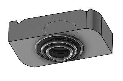 Strut Nut w/ Short Spring Zinc Import 1/2"