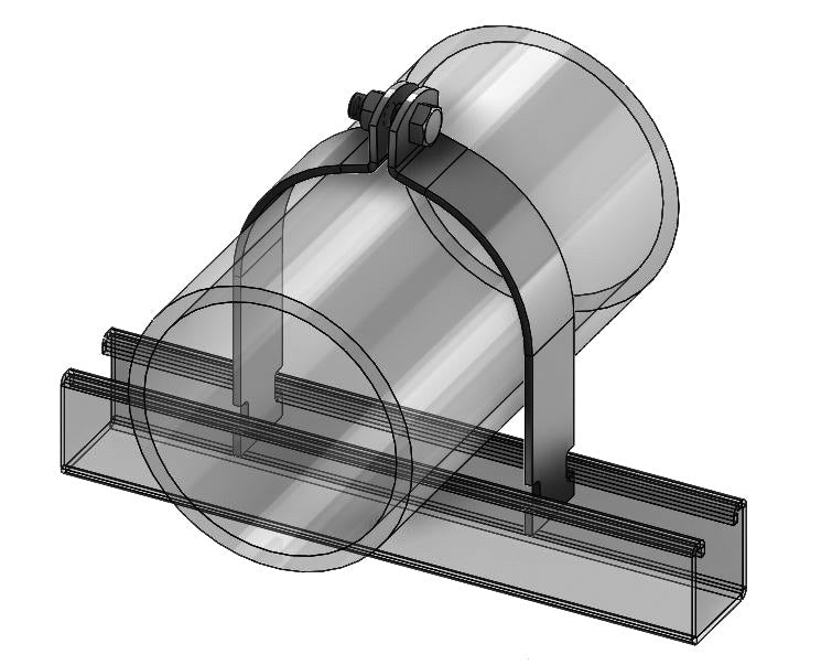 Empire Fig. 8200 Assembled Strut Clamp, T-316 Stainless Steel
