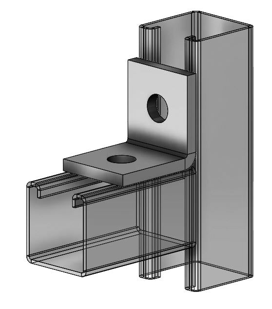 2-Hole Corner Angle T-316 Stainless Steel 1-7/8" x 2"
