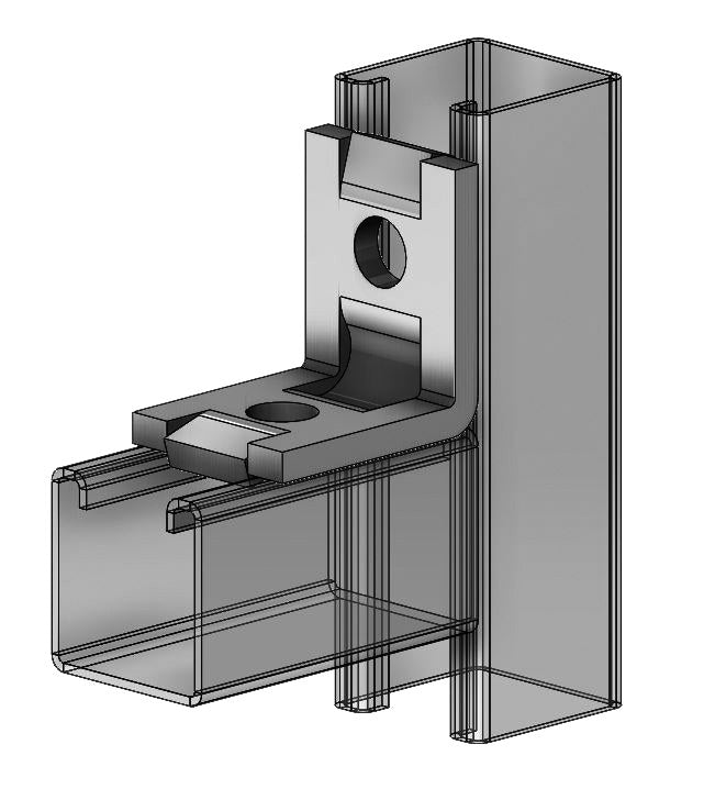 2-Hole Corner Angle w/ Guides Zinc 1-5/8" x 2-1/4"