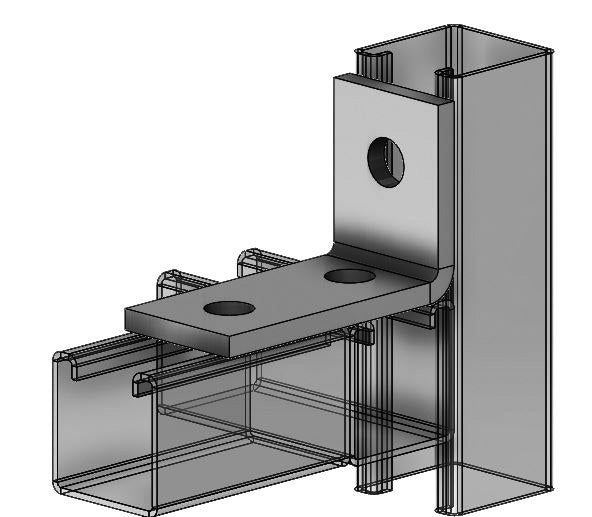 3-Hole Corner Angle Zinc 2-1/4" x 3-1/2"