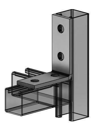 4-Hole Corner Angle T-304 Stainless Steel