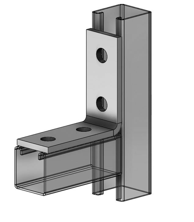 4-Hole Corner Angle Zinc 3-3/4" x 3-7/8"