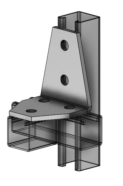 5 Hole Shelf Gus 3 Way Angle