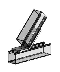 2-Hole 45 Degree Open Angle Zinc 2-3/8" x 3-1/8"