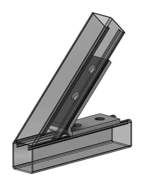 4-Hole 45 Degree Closed Angle Zinc 4-3/8" x 5"