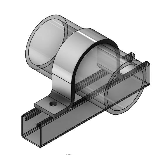 Empire Fig. 9110 Two-Hole Hold-Down Clamp, Electro-Galvanized