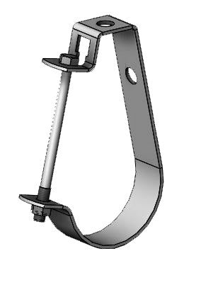 Empire Fig. 10J felt-lined J-Hanger for pipe or conduit