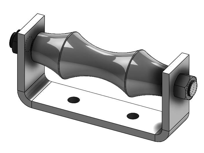 Empire Fig. 275 Chair Roller, Plain Finish
