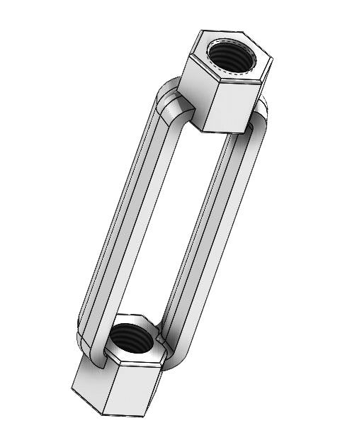 Turnbuckle Plain Finish Import 1-1/4"