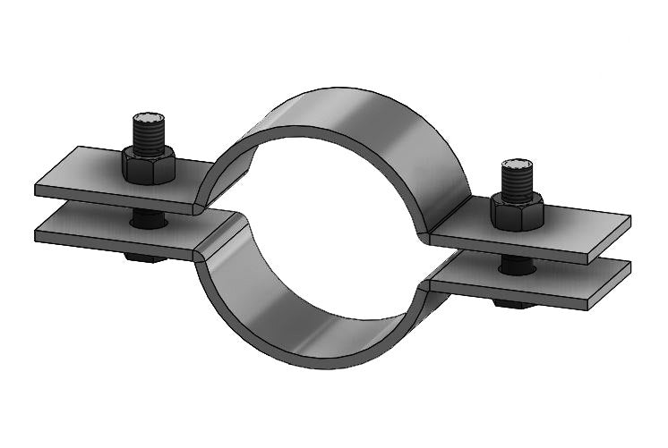Empire Fig. 48 Riser Clamp for Plastic Pipe, Plain Finish