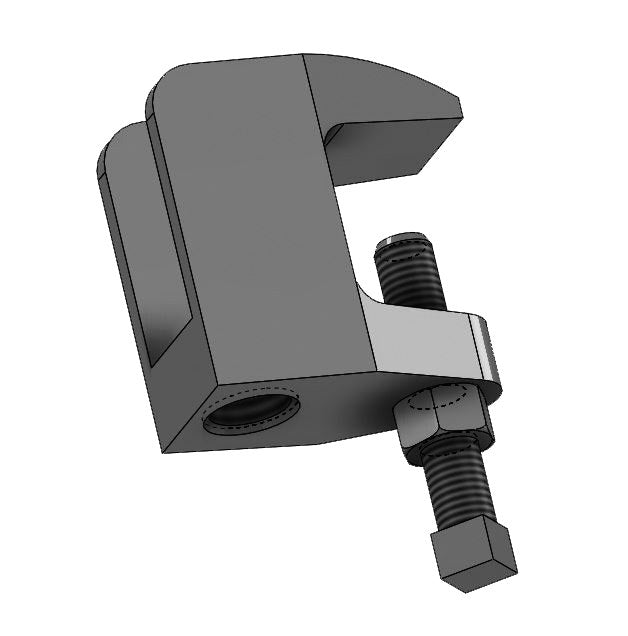 Wide Mouth Beam Clamp Electro-Galvanized Import 1/2"