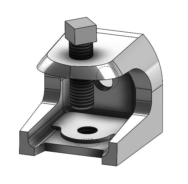 Empire Fig. 63 Electrical Rod Support Clamp, T-316 Stainless Steel