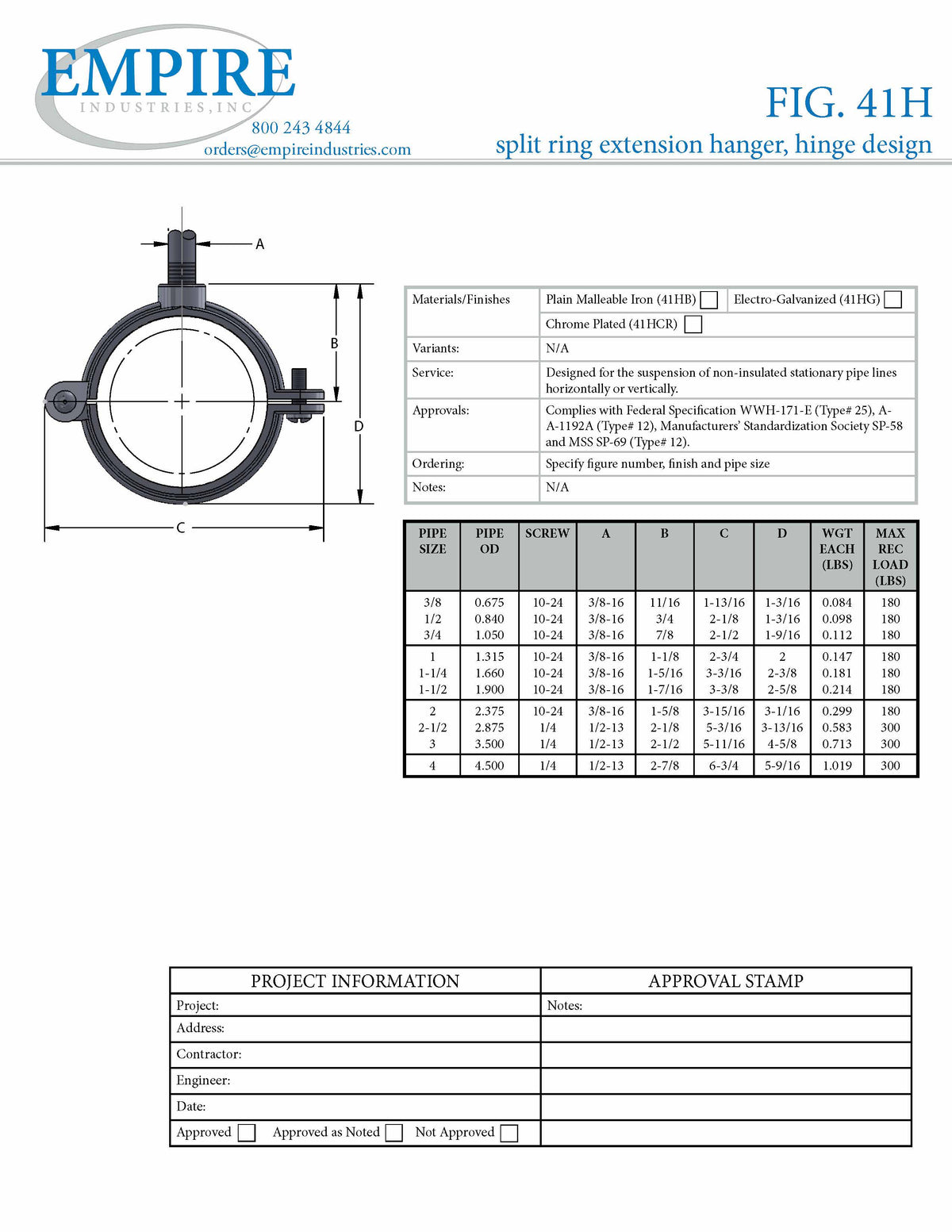 Hinge Split Ring Electro-Galvanized Import