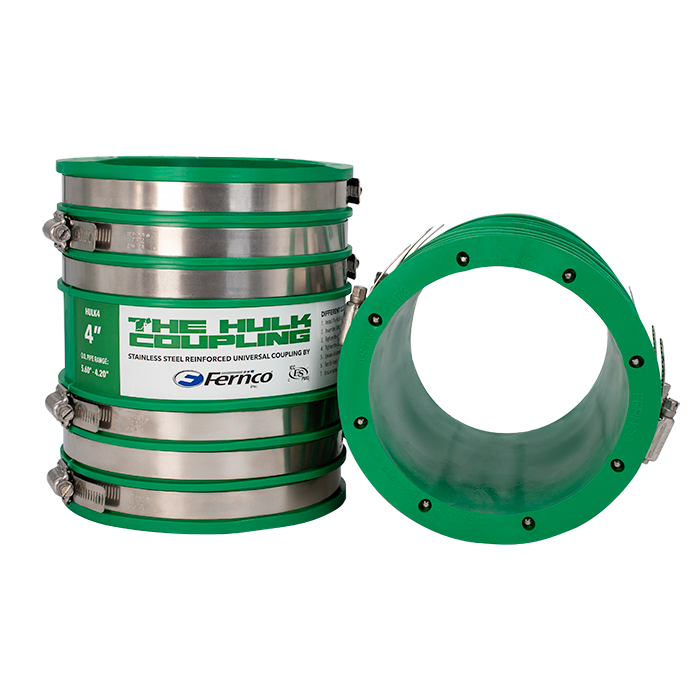 Fernco Hulk Universal Coupling – Steel-Reinforced Sewer & Drain Repair