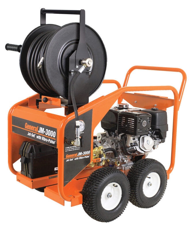 General Wire JM3000 - Water Jetter Unit Only: (No Hoses or Nozzles)  389cc Engi