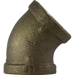 4 Brass Elbow 45  Lead Free  Brass