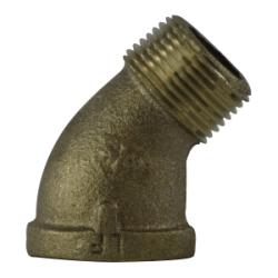 1/2  Lead Free   45 Deg St Elbow Brass