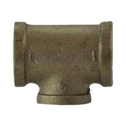 3/4 X 1/2 X 3/4 Brass Red Tee  Lead Free  Brass