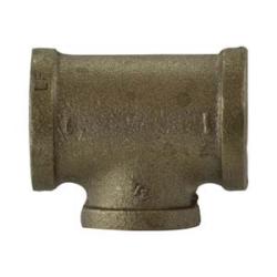 2 X 3/4 BRASS RED TEE LF