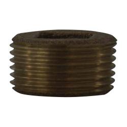 1-1/4 BRASS COUNTERSUNK PLUG LF