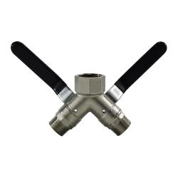 1 Fip X 3/4 Mip 3 Way Vented Brass Bv