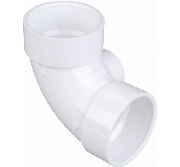 3" 90° Bend W/2" SIDE OUTLET PVC DWV