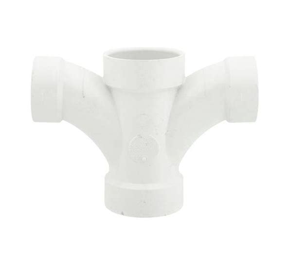 PVC DWV Double Fixture Fitting – 4-Hub Drain Fitting | Tigre