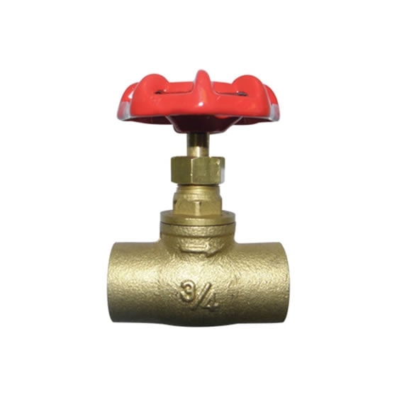 Red-White RW-213AB Lead Free Brass Stop Valve – Sweat/Solder – 1/2"–3/4"