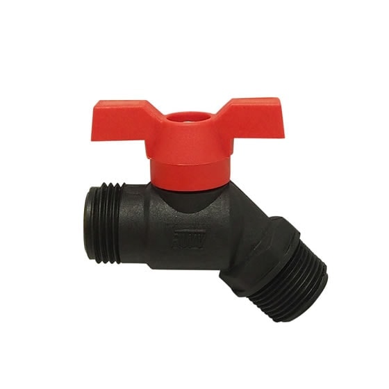 Red-White RW-302PP Polypropylene “No Kink” Hose Bibb – 1/2"–3/4"