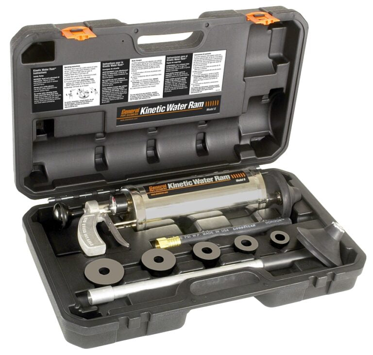General Wire KRCWC - Kinetic Water Ram Package w/ Toilet Attachment, Carrying...