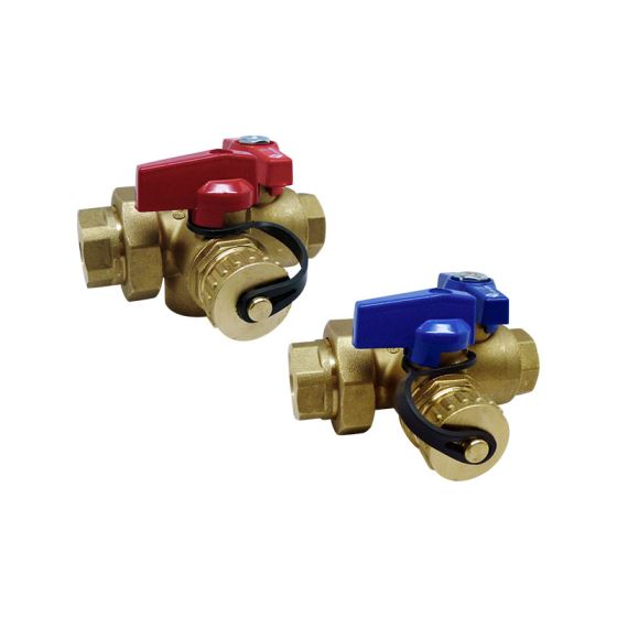Red-White 3420RAB Lead Free Brass Threaded Tankless Water Heater Valve Kit – 3/4"–1"