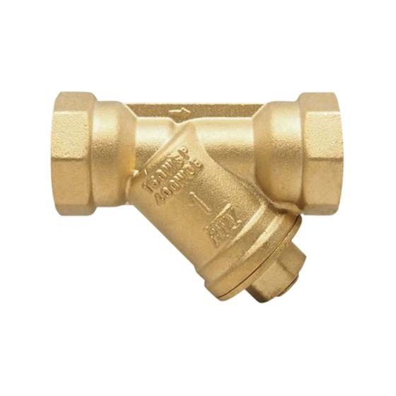 Red-White 380B Lead Free Brass Threaded Y-strainer – 1/2"–2"