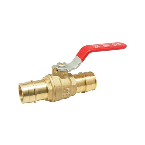 Red-White 5015AB DZR Lead Free Brass PEX Ball Valve – 1/2"–3"