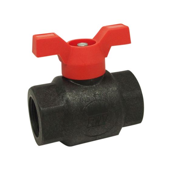 Red-White 5071PP Polypropylene Ball Valve – Threaded – 1/2"–2"