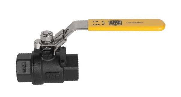 SMP 2000# WOG Carbon Steel 2PC Threaded Ball Valve Locking Handle