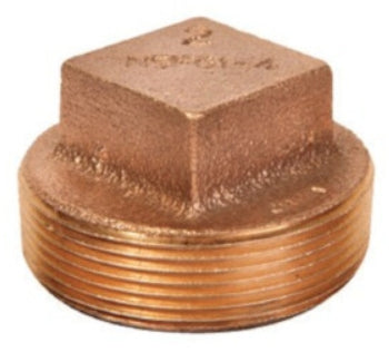 Brass Sq Head Plug (Lead Free)