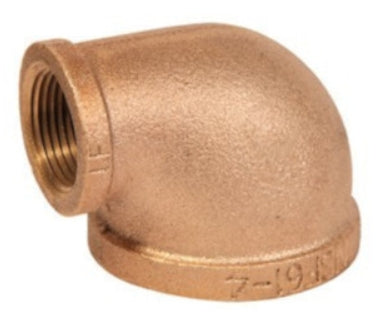 FIP Brass 90-Degree Reducing Elbow (Lead Free)