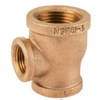 Reducing Brass Tee (Lead Free)