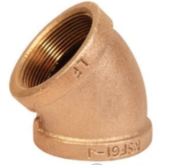 FIP 45-Degree Brass Elbow (Lead Free)