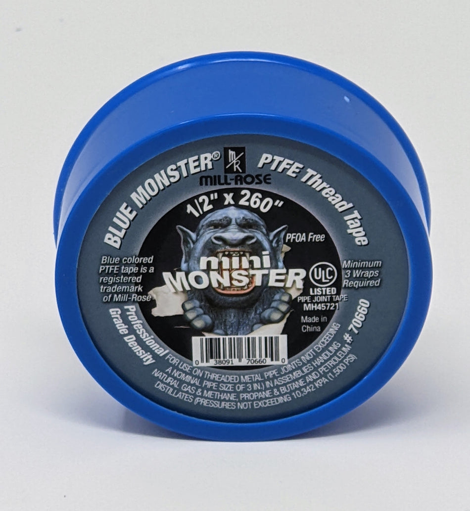 Blue Monster 70660 1/2"x260" MINI-MONSTER PTFE THREAD TAPE