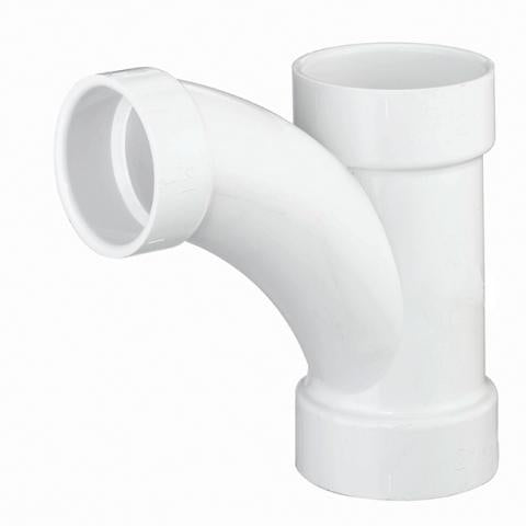 1-1/2" COMBO Wye & 45° Bend 1PC PVC DWV