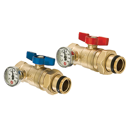 Legend Brass Iso. Valve w/Thermometer