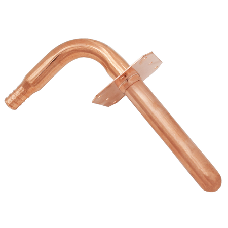 Legend Copper Crimp Stub Out w/Flange