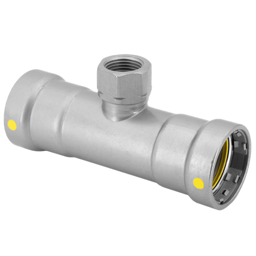 Carbon Steel Press x FNPT Reducing Tee – LegendPress CSG Gas