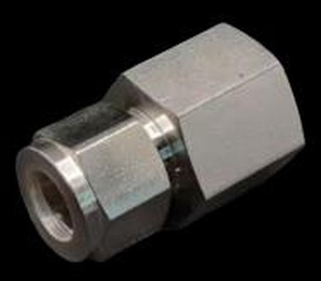 316L SS Female Connector — Double Ferrule Compression Fitting