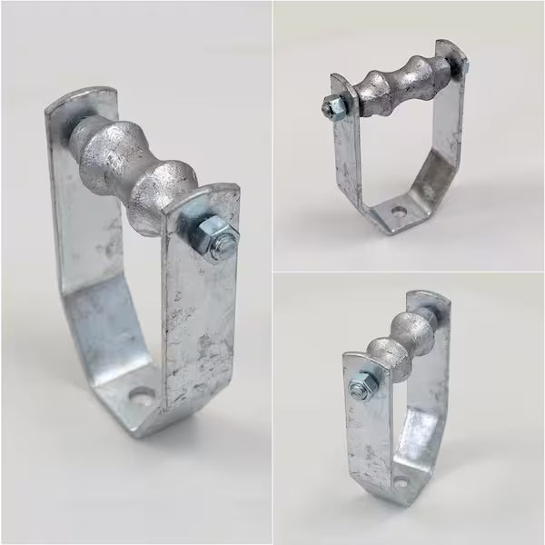 Clevis Roller Hanger Electro-Galvanized 10" (with Hot Dip Galvanized Roll)