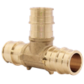 1" Expansion Pex Brass Tee Lead Free